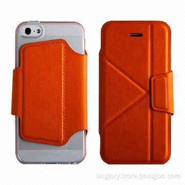 Flip case for iPhone 5S, with TPU back cover/slim case/various colors